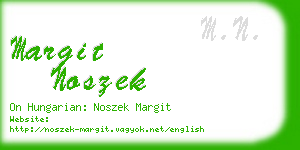 margit noszek business card
